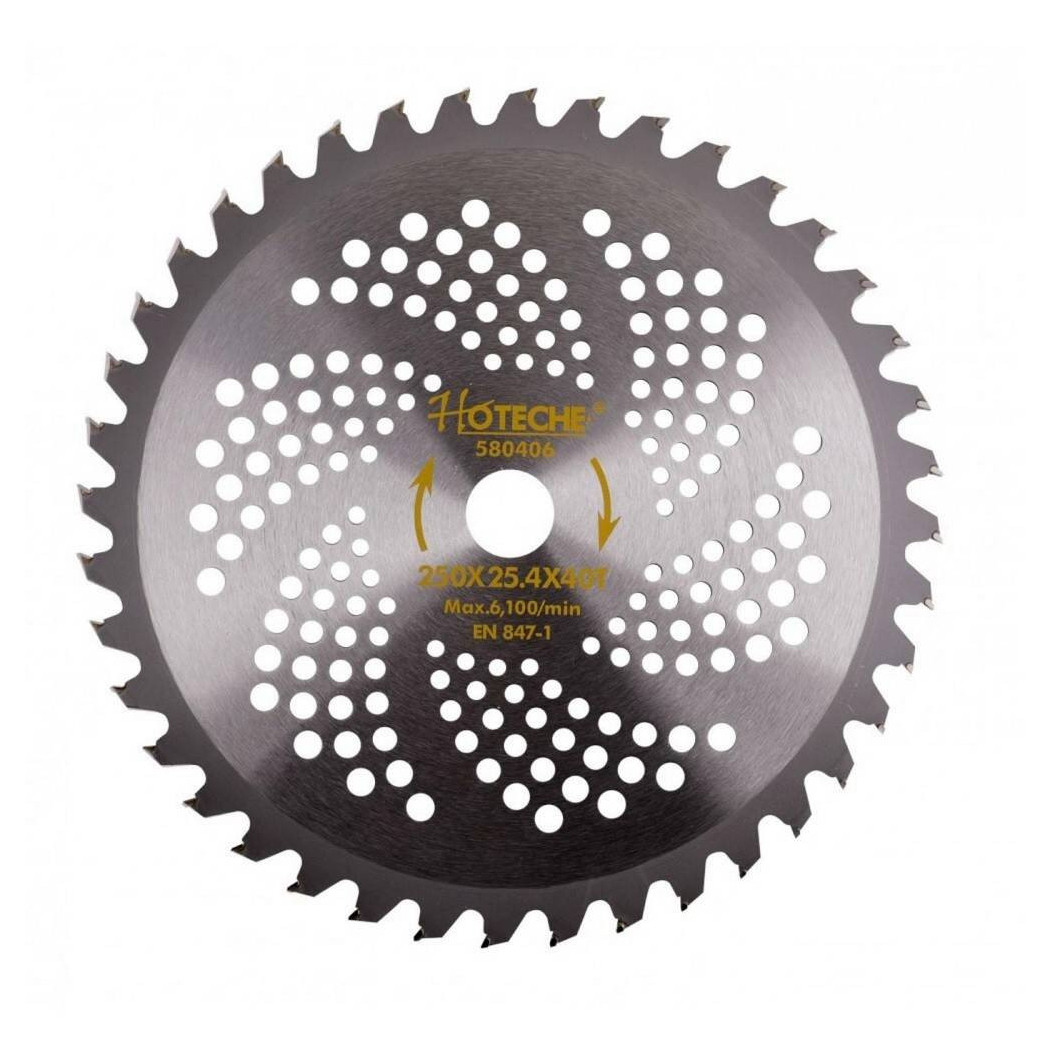foto del prodotto trade shop lama circolare 250 x 25.4 mm 40t disco seghettato taglia legno 580406 