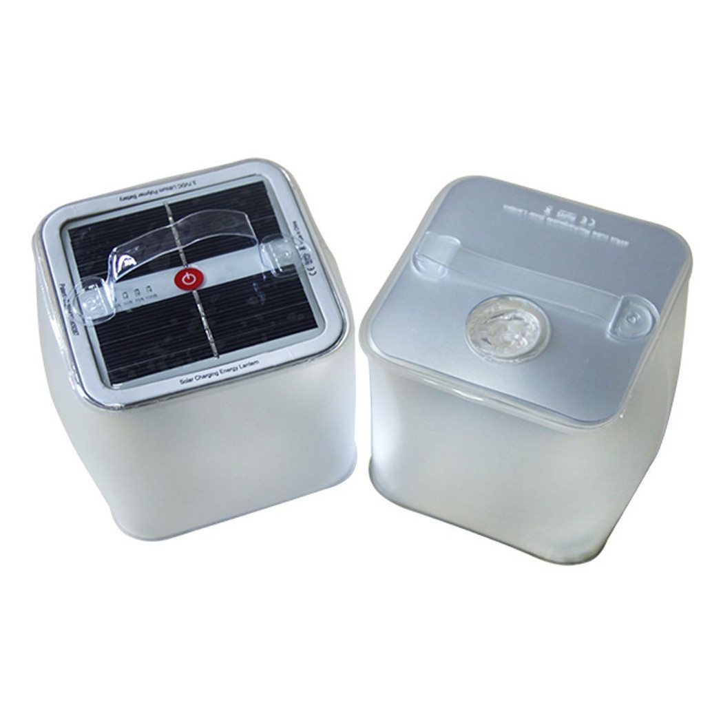 foto del prodotto trade shop lampada 10 led solare gonfiabile da giardino impermeabile piscina galleggiante 