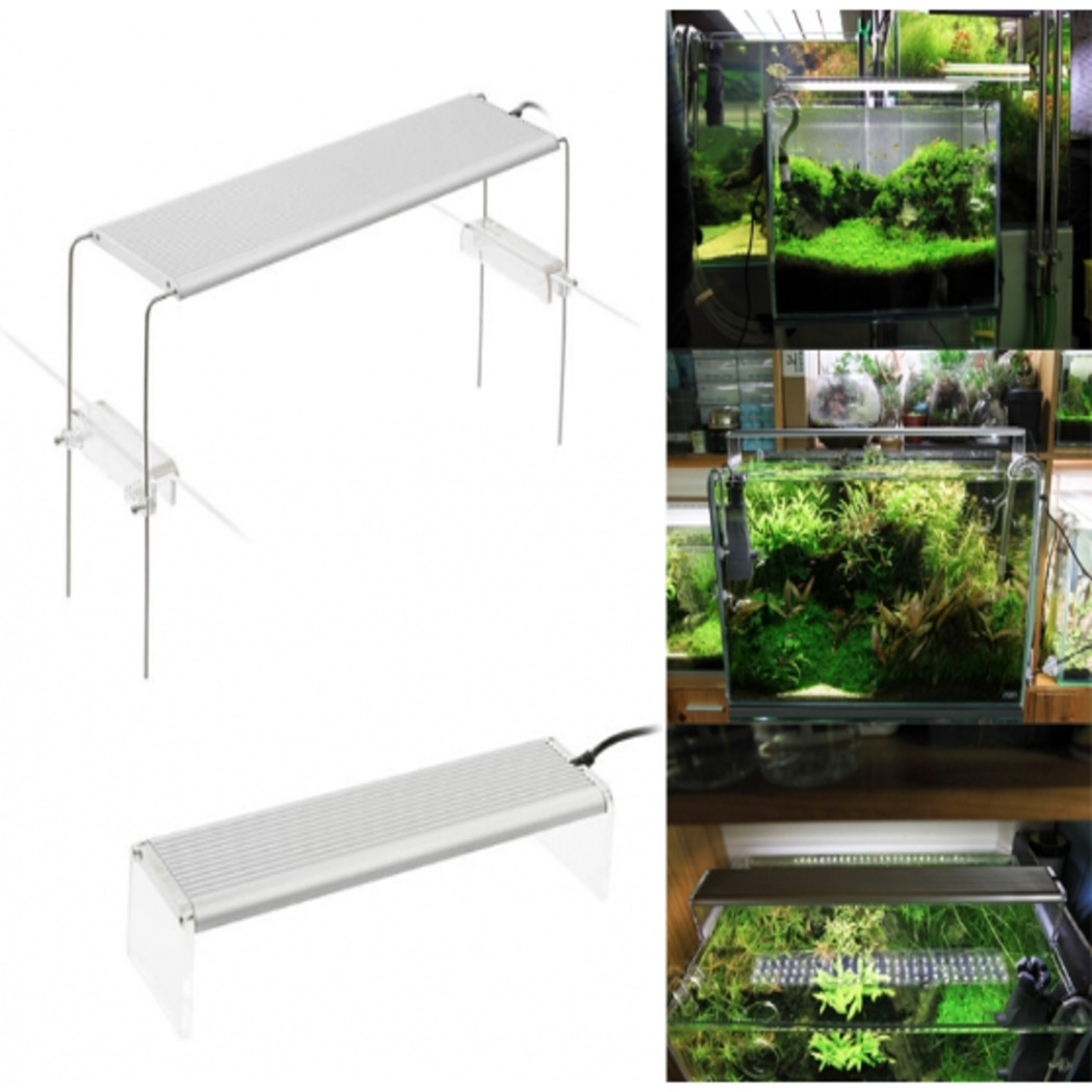 foto del prodotto trade shop lampada 18w luce plafoniera allungabile estendibile 36 led per acquario 45 60 cm 