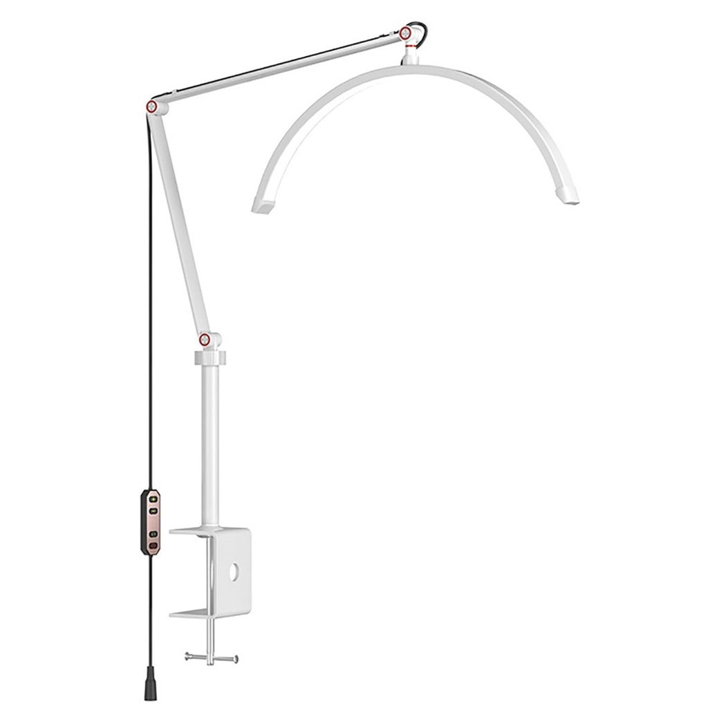 foto del prodotto trade shop lampada a led per extension ciglia da 16 quot con supporto telefono unghie tatuaggi 