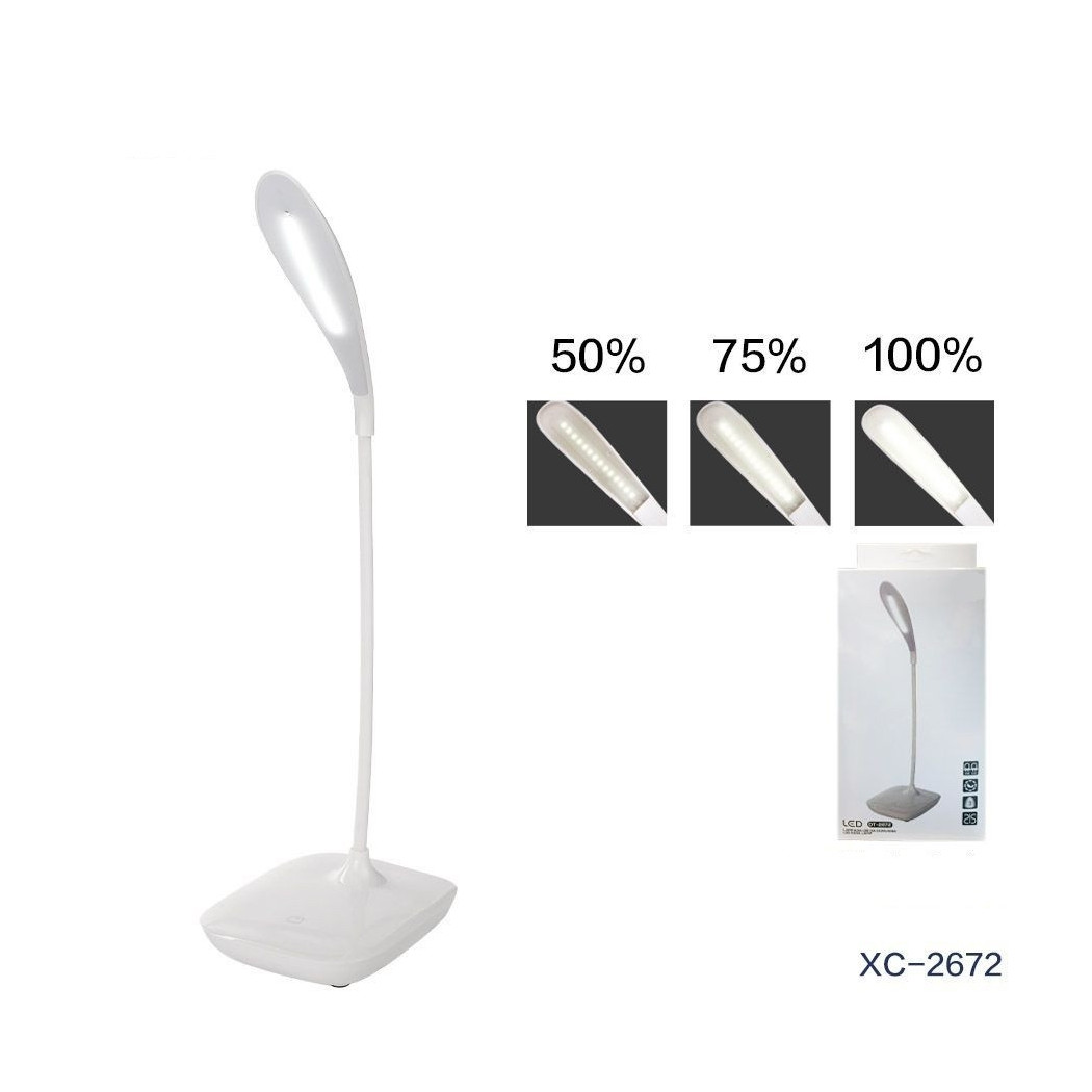 foto del prodotto trade shop lampada a led scrivania touch pieghevole intensita 39 luminosa regolabile dt 2672 