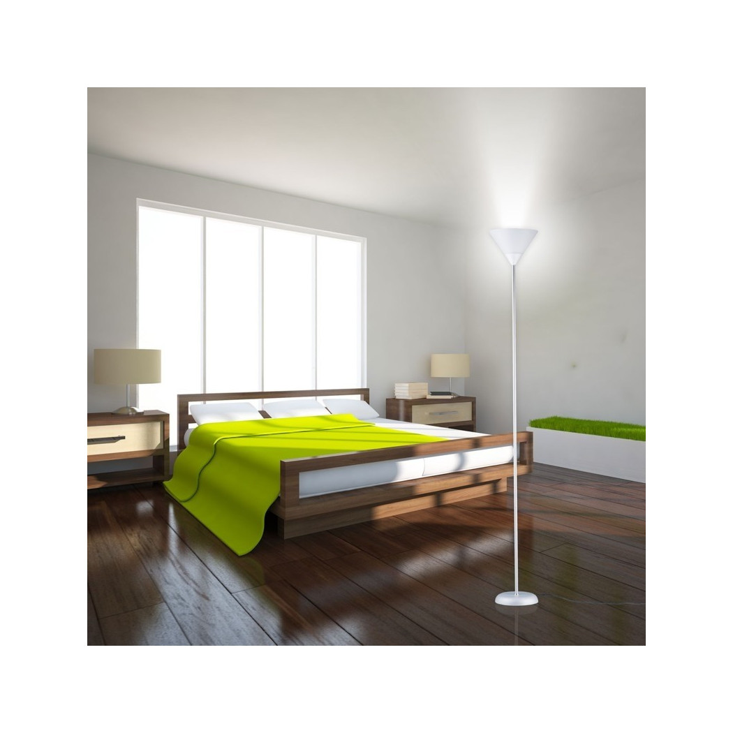 foto del prodotto trade shop lampada a piantana attacco e27 max 40w 178 cm paralume portalampada luce arredo 