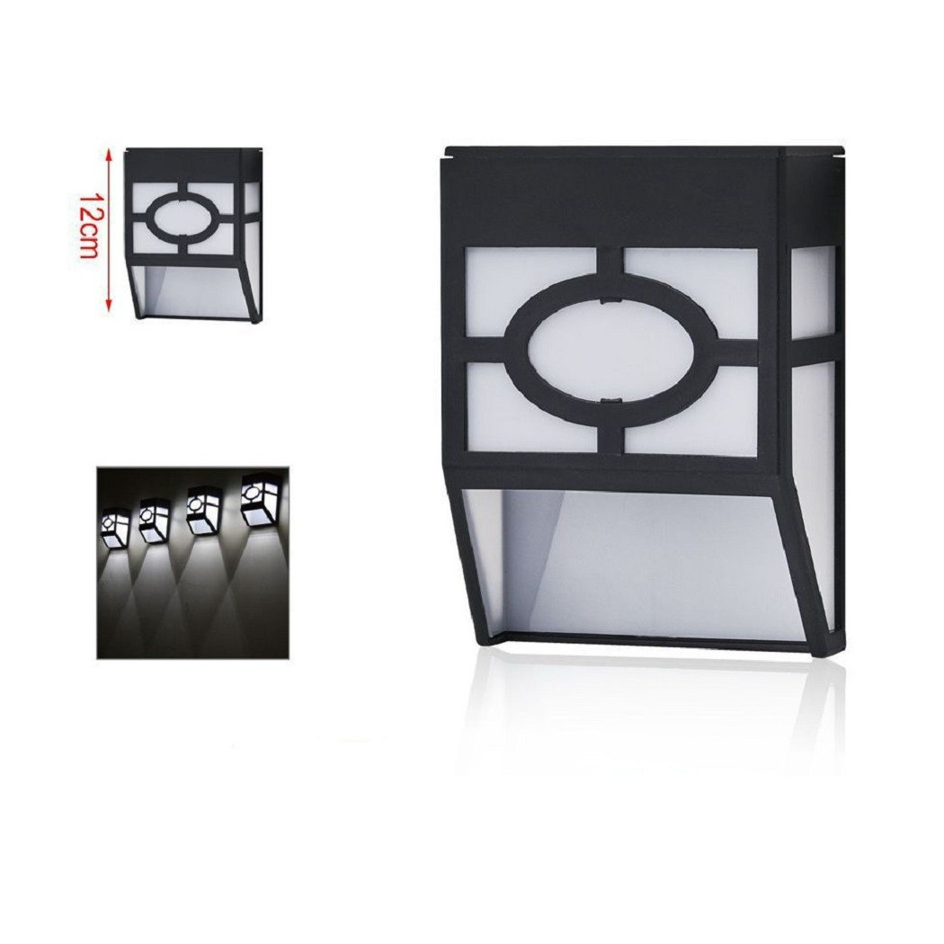 foto del prodotto trade shop lampada applique ad energia solare da muro parete led 12 cm per giardini 2003002 