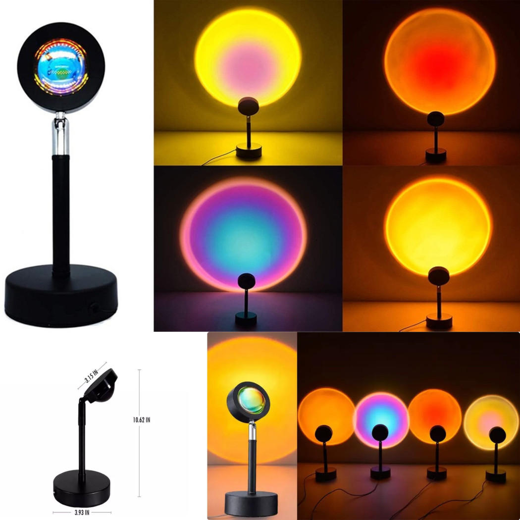 foto del prodotto trade shop lampada creazione atmosfera illuminazione rotabile 180 effetto tramonto 