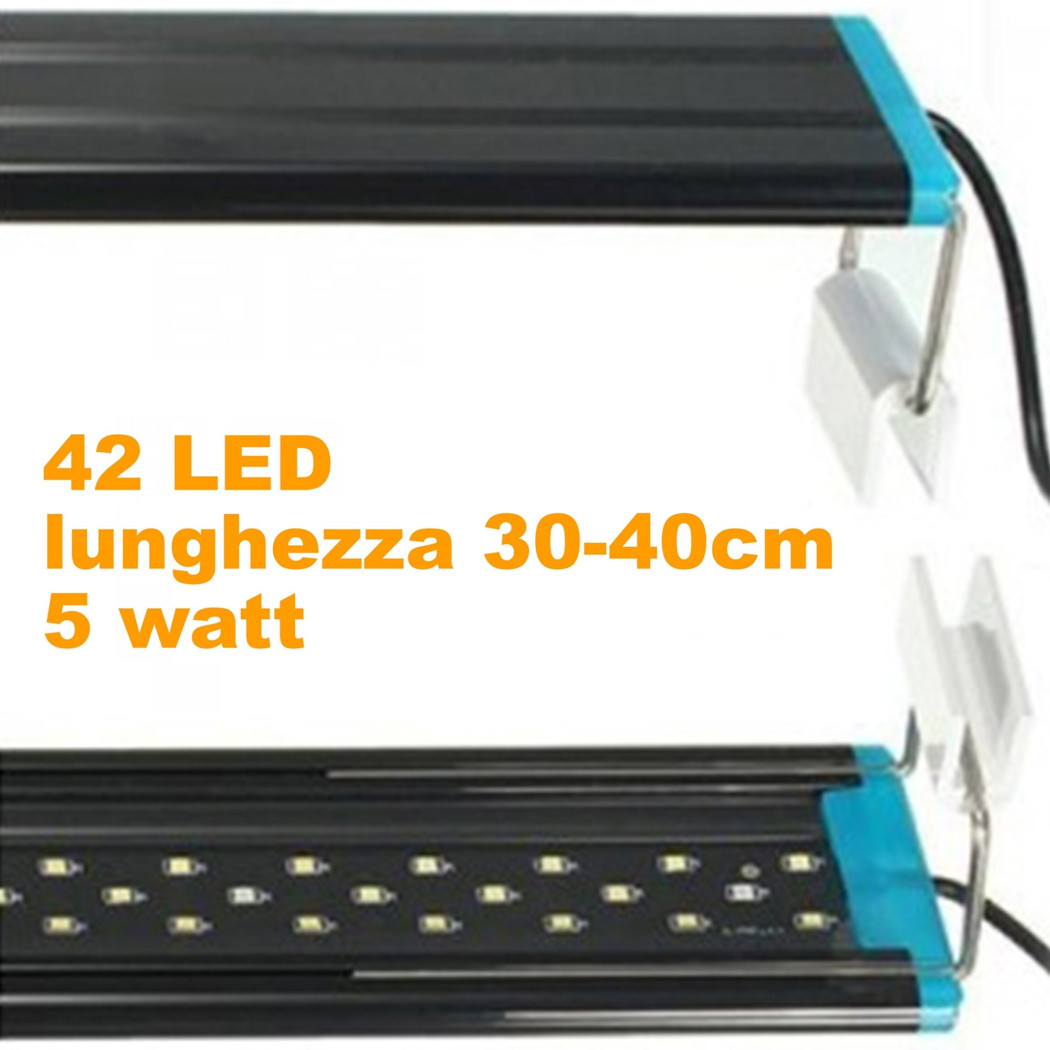 foto del prodotto trade shop lampada d73 luce plafoniera allungabile estendibile led per acquari bordo vasca 
