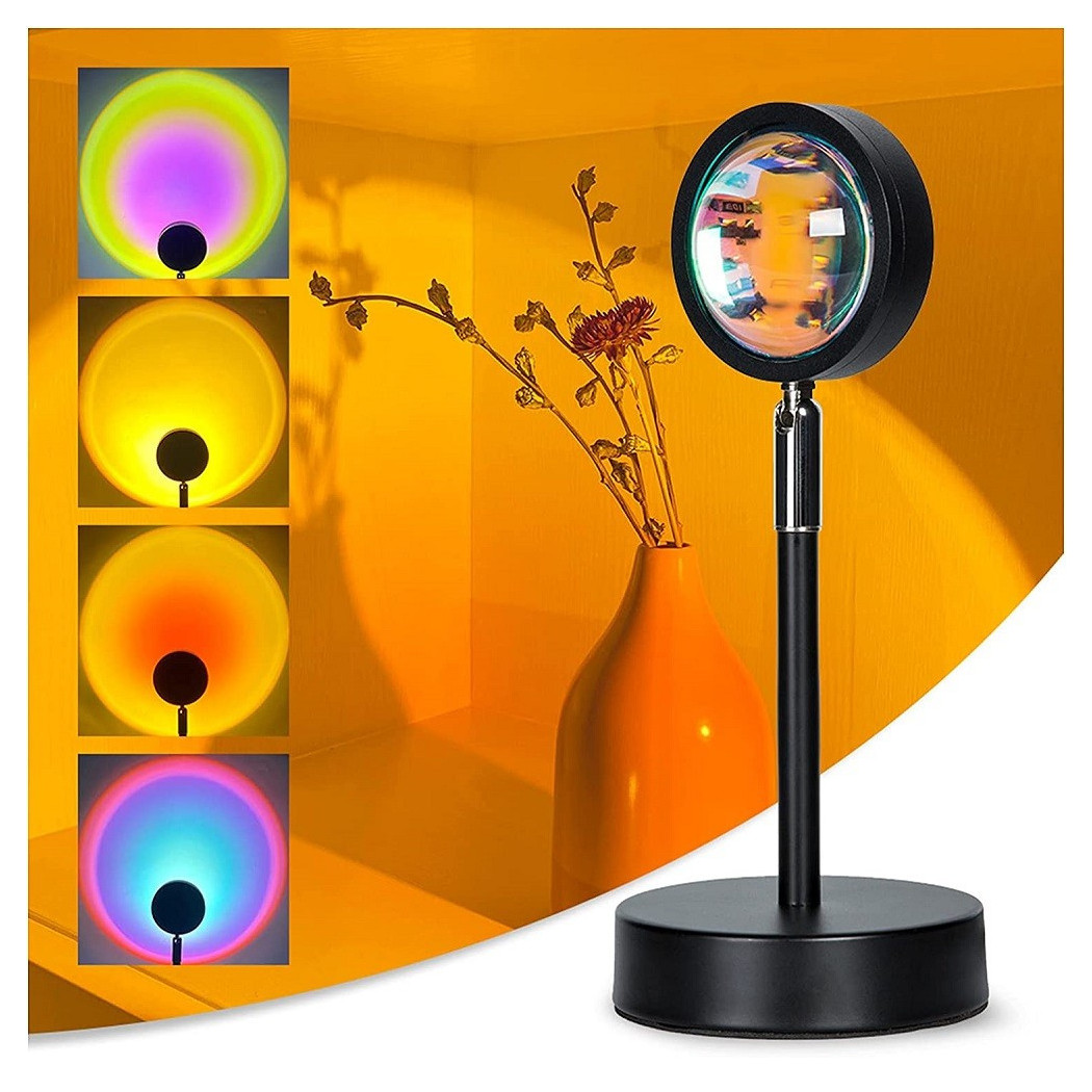 foto del prodotto trade shop lampada da proiezione colorata gbr proiettore luce notturna led usb 8 modalit 