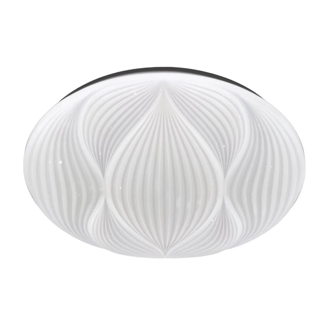 foto del prodotto trade shop lampada da soffitto plafoniera decorata bianco led 60w luce fredda 6500k ip20 69771 