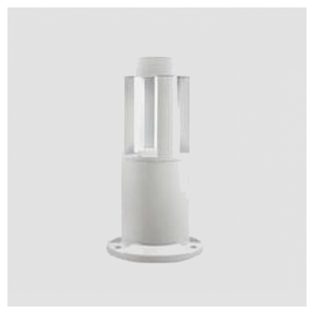 foto del prodotto trade shop lampada da terra segnapasso da giardino ip65 in alluminio vetro 12 w es59 bianco bianco naturale 