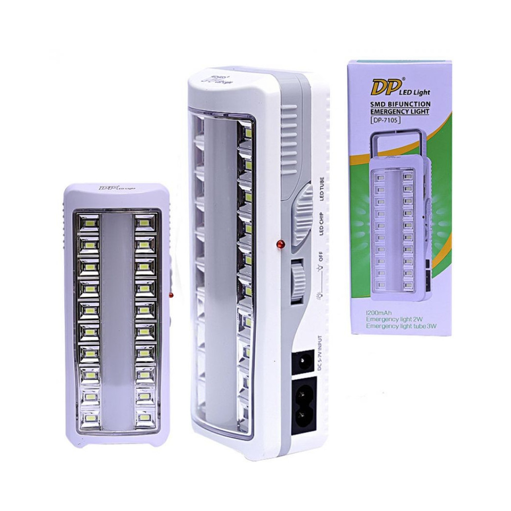 foto del prodotto trade shop lampada di emergenza 20 led smd con neon ricaricabile per casa auto camper 7105 