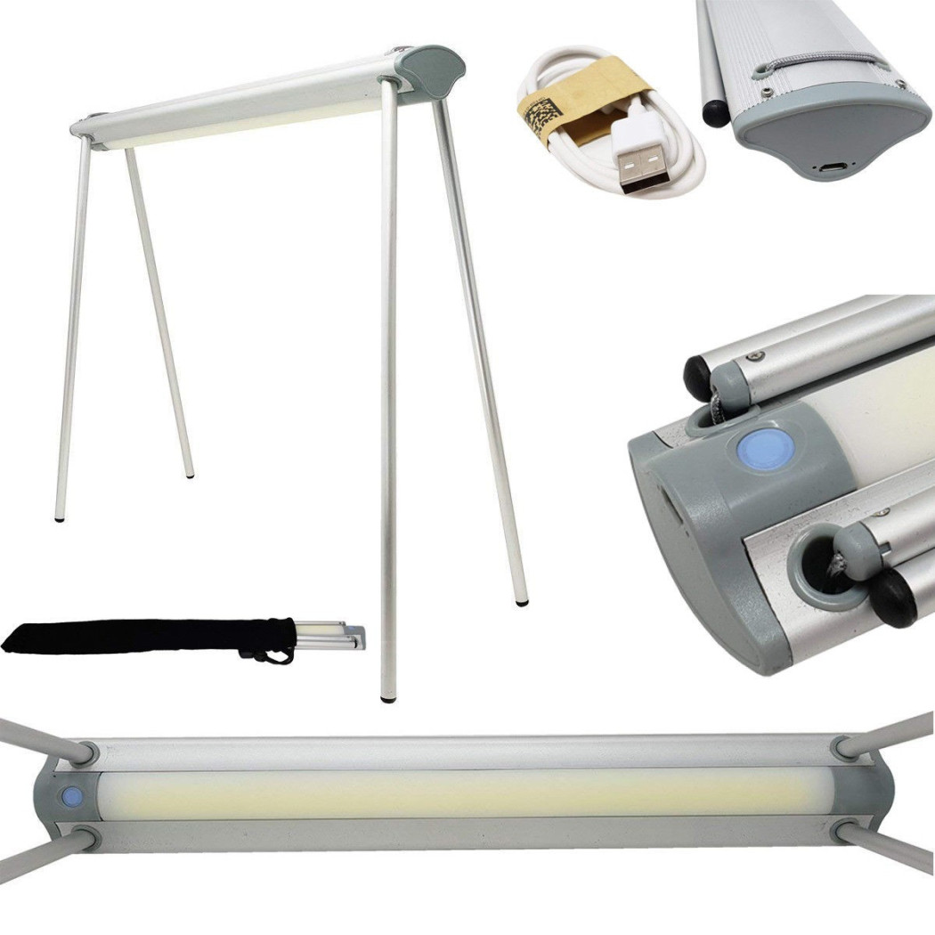 foto del prodotto trade shop lampada estetista tavolo scrivania led luce bianca dimmerabile ricaricabile 