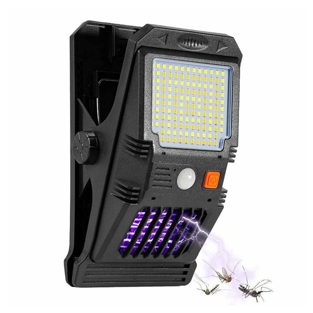 foto del prodotto trade shop lampada faretto luce solare da giardino 128 led smd con zanzariera w7104 1 