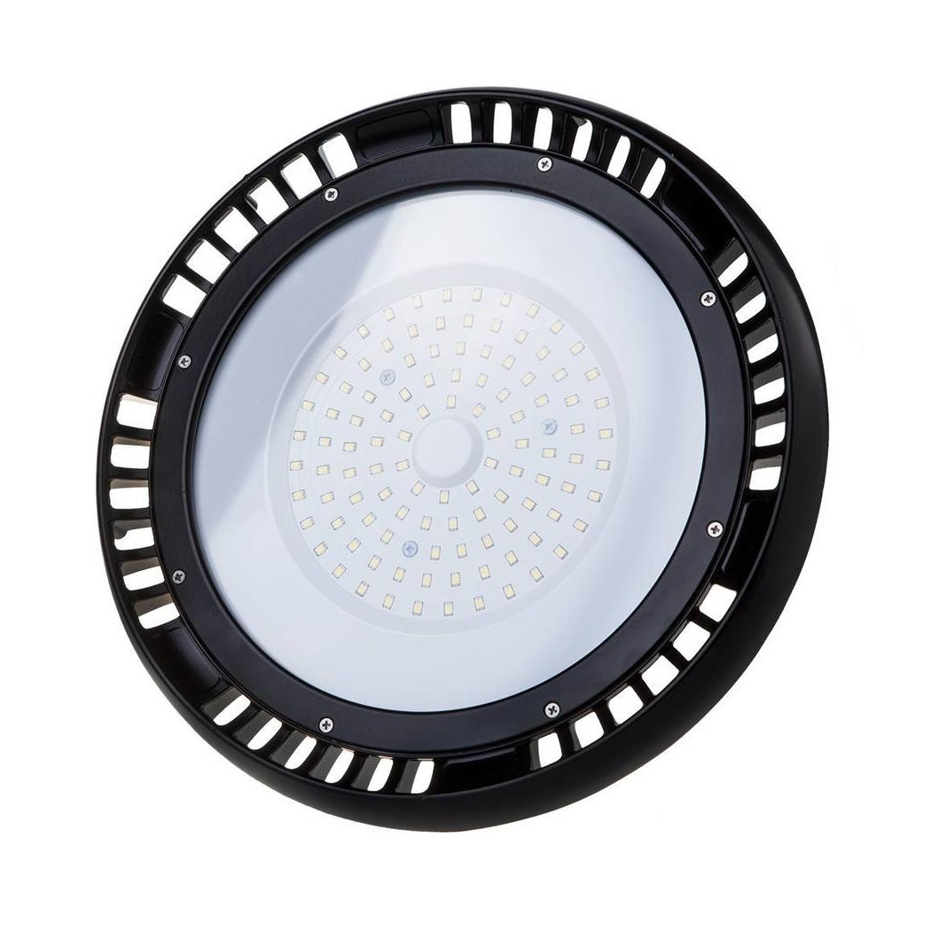 foto del prodotto trade shop lampada industriale faretto led high bays 100w gallerie ufo 6400k ip65 esterno 