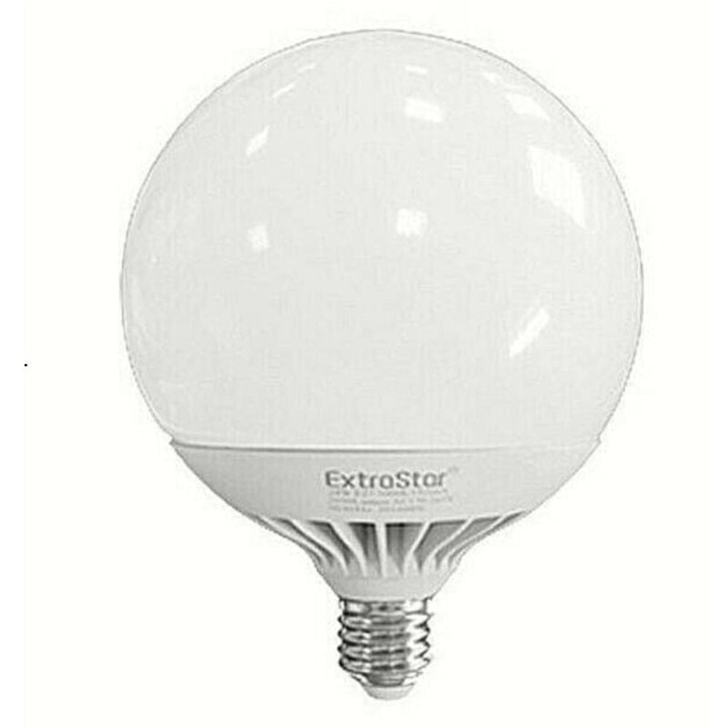 foto del prodotto trade shop lampada lampadina a led e27 20w 1700lm globo g120bw luce calda plastica bianca 