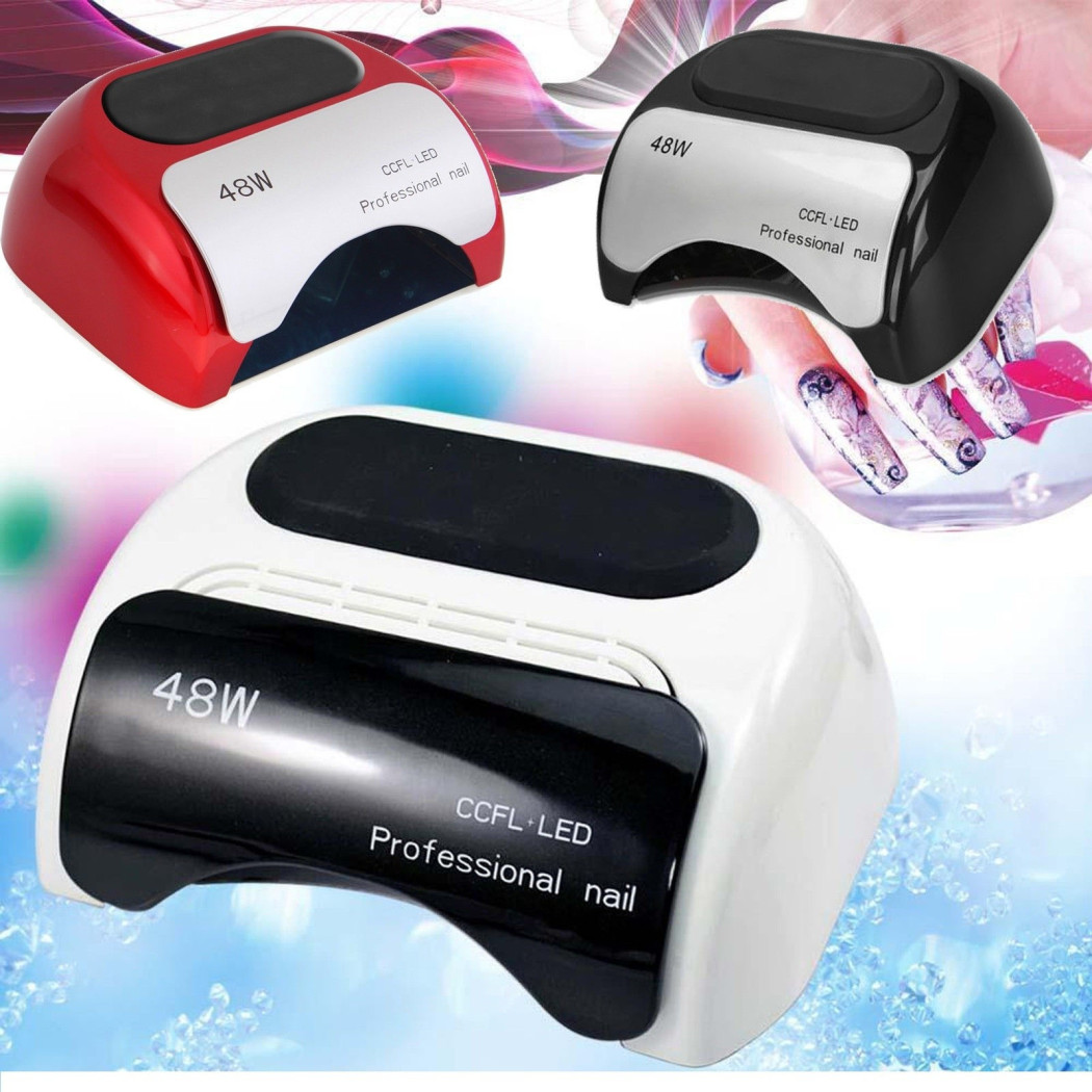 foto del prodotto trade shop - lampada led ccfl led uv 48w ricostruzione unghie nail art timer 48w fornetto -