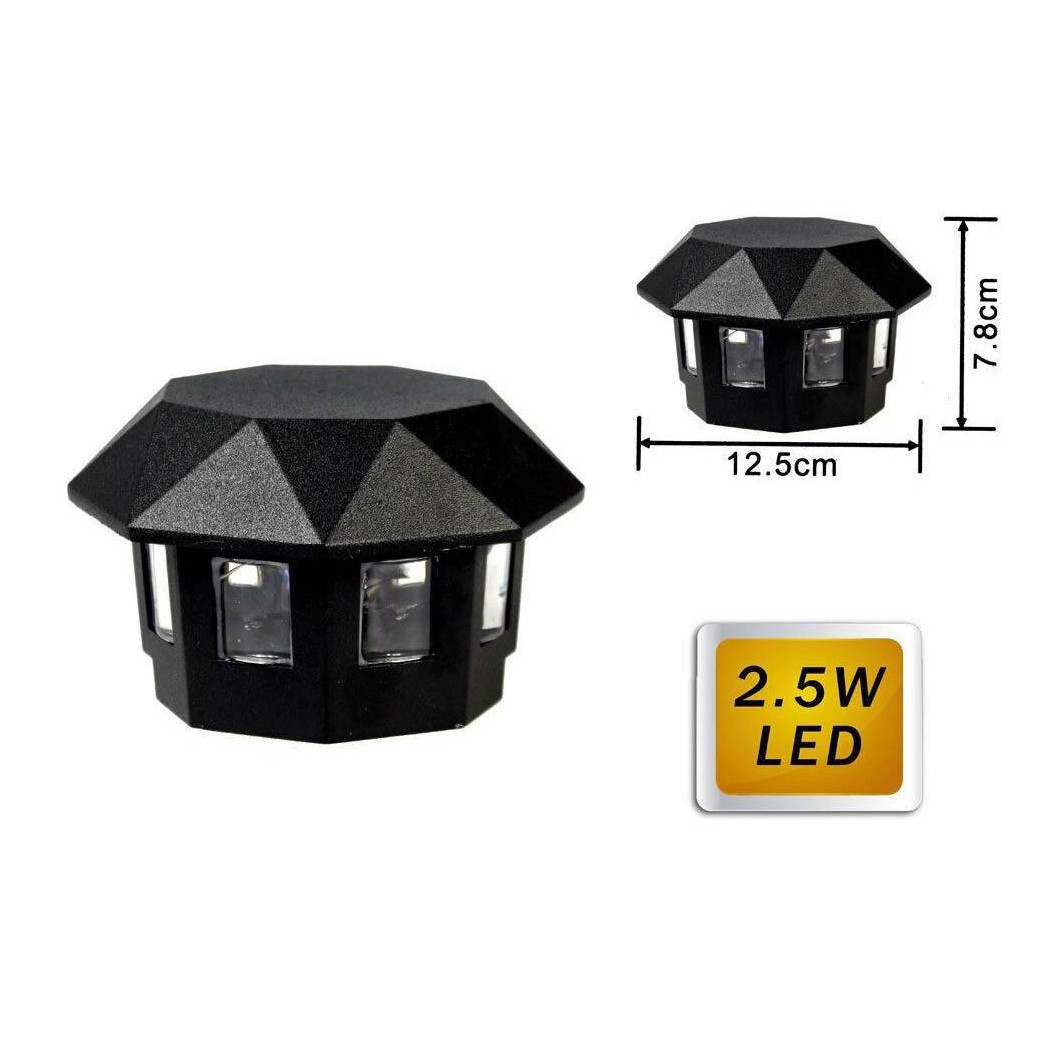 foto del prodotto trade shop lampada led rgb per esterno 2,5 watt applique a parete luce colorata ip55 es31 