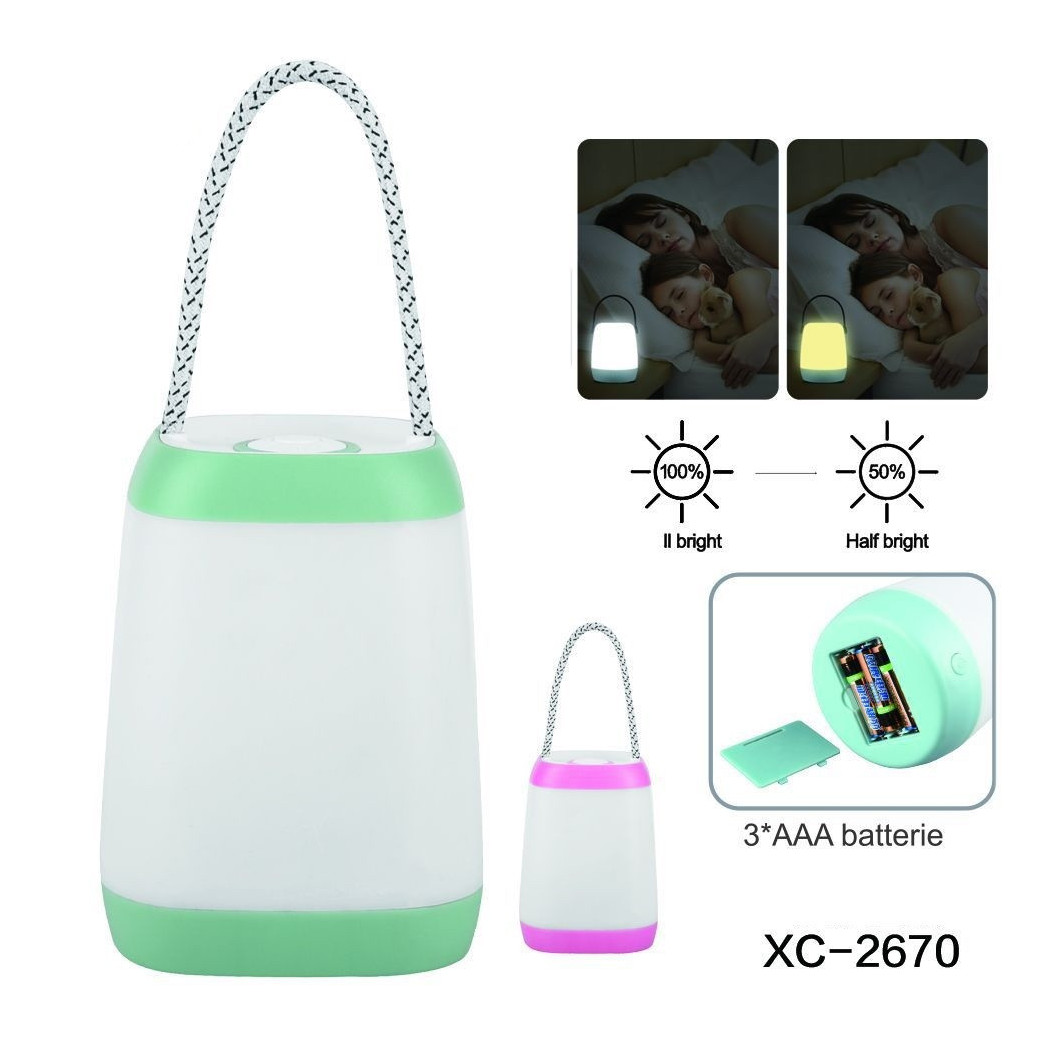 foto del prodotto trade shop lampada led tavolo scrivania con manico dimmerabile a batterie portatile dt 2670 