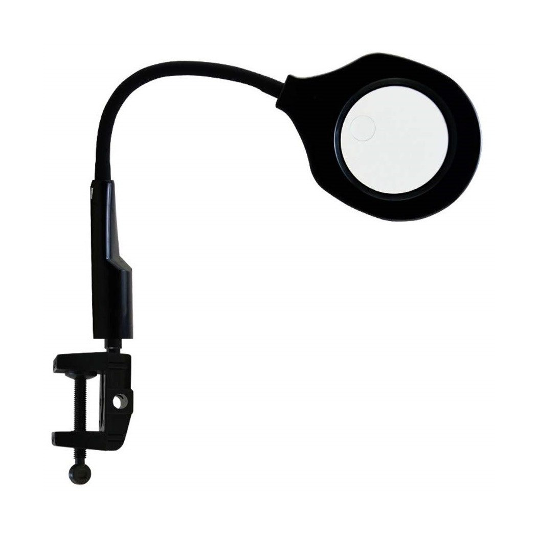 foto del prodotto trade shop lampada lente di ingrandimento 5x 10x 9145t tavolo luce 36 led supporto morsetto 