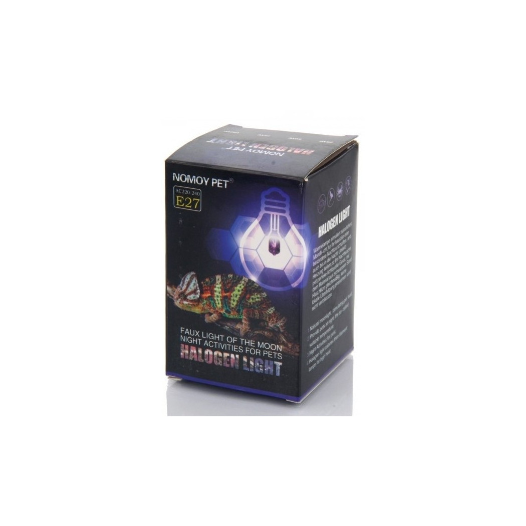 foto del prodotto trade shop lampada luna notturna rettili tartarughe terrario luce viola raggi uva uvb 50w 