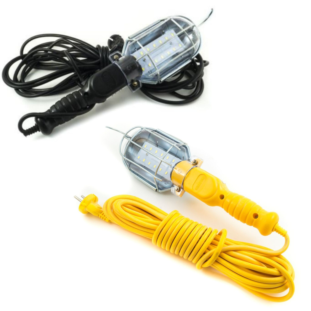 foto del prodotto trade shop lampada portatile 12 led da lavoro 5 mt cavo gancio lavoto meccanico elettrauto 