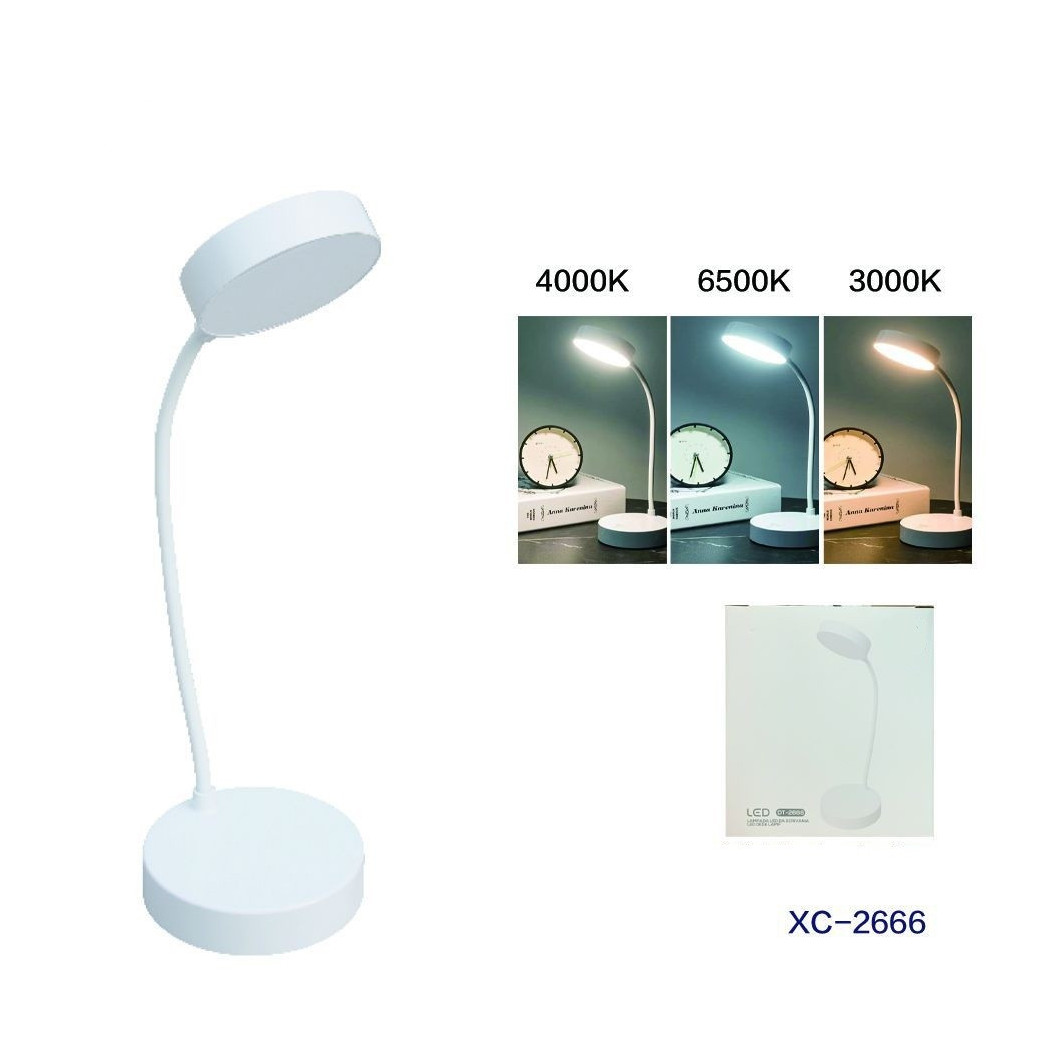 foto del prodotto trade shop lampada scrivania led touch ricaricabile usb orientabile design moderno dt 2666 