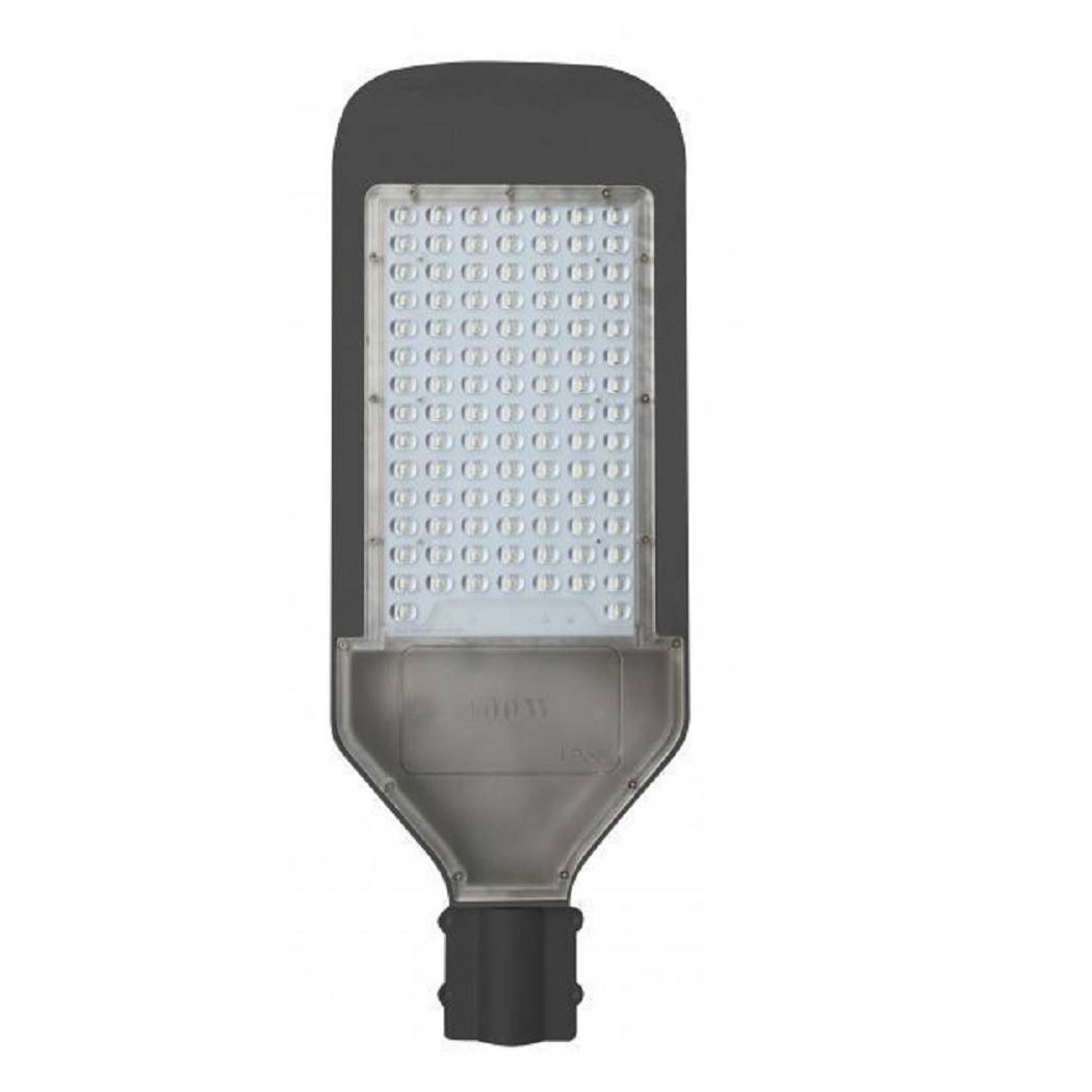foto del prodotto trade shop lampada stradale led lampione 100w ip65 nero staffa luce fredda 6500k f100w nf8 
