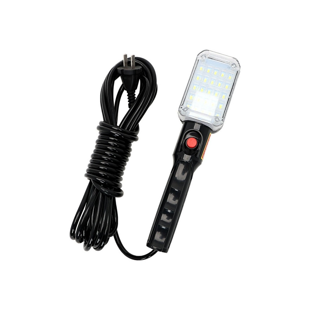 foto del prodotto trade shop lampada torcia lavoro 859 portatile 34 smd led magnete ricaricabile emergenza 