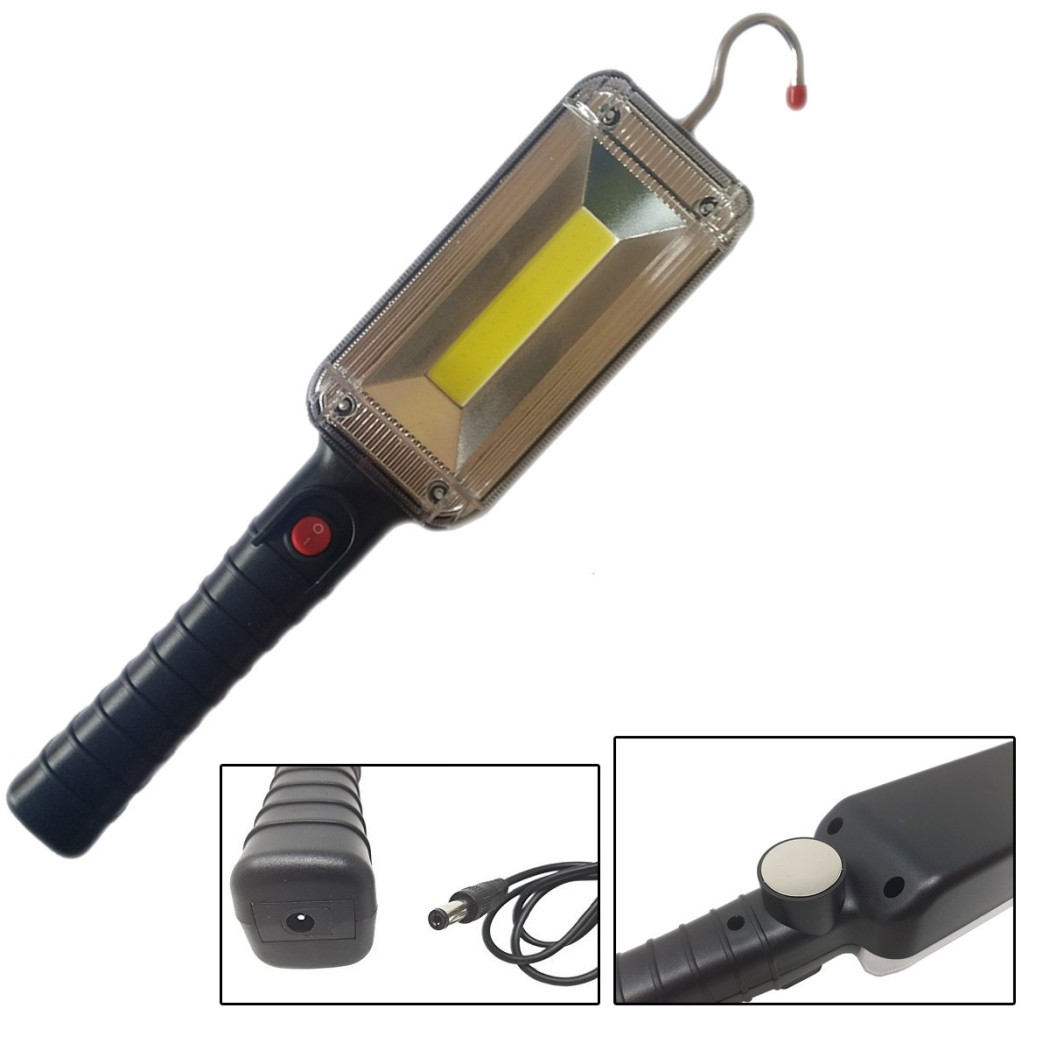 foto del prodotto trade shop lampada torcia strip led lavoro portatile ricaricabile gancio calamita zj859 v2 