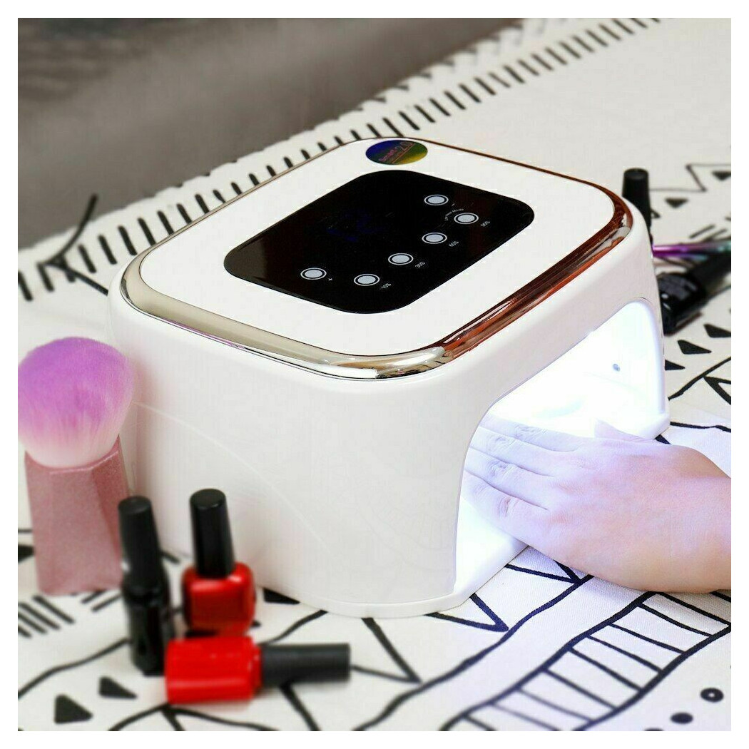 immagine 0 del prodotto trade shop lampada uv led gel unghie professionale 99w fornetto con cassa bluetooth 