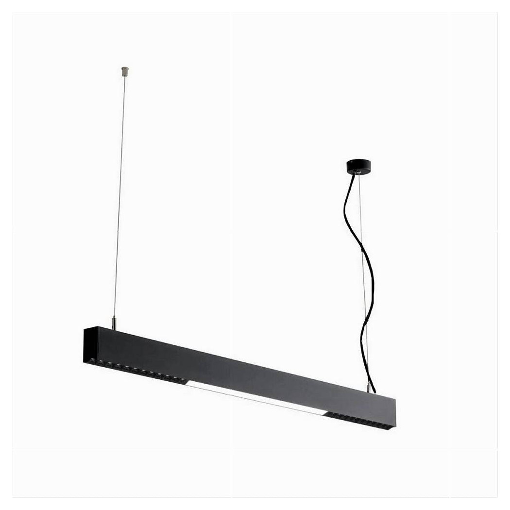 foto del prodotto trade shop lampadario a sospensione lineare a led 42 w lampada da soffitto minimal a70 n3c 