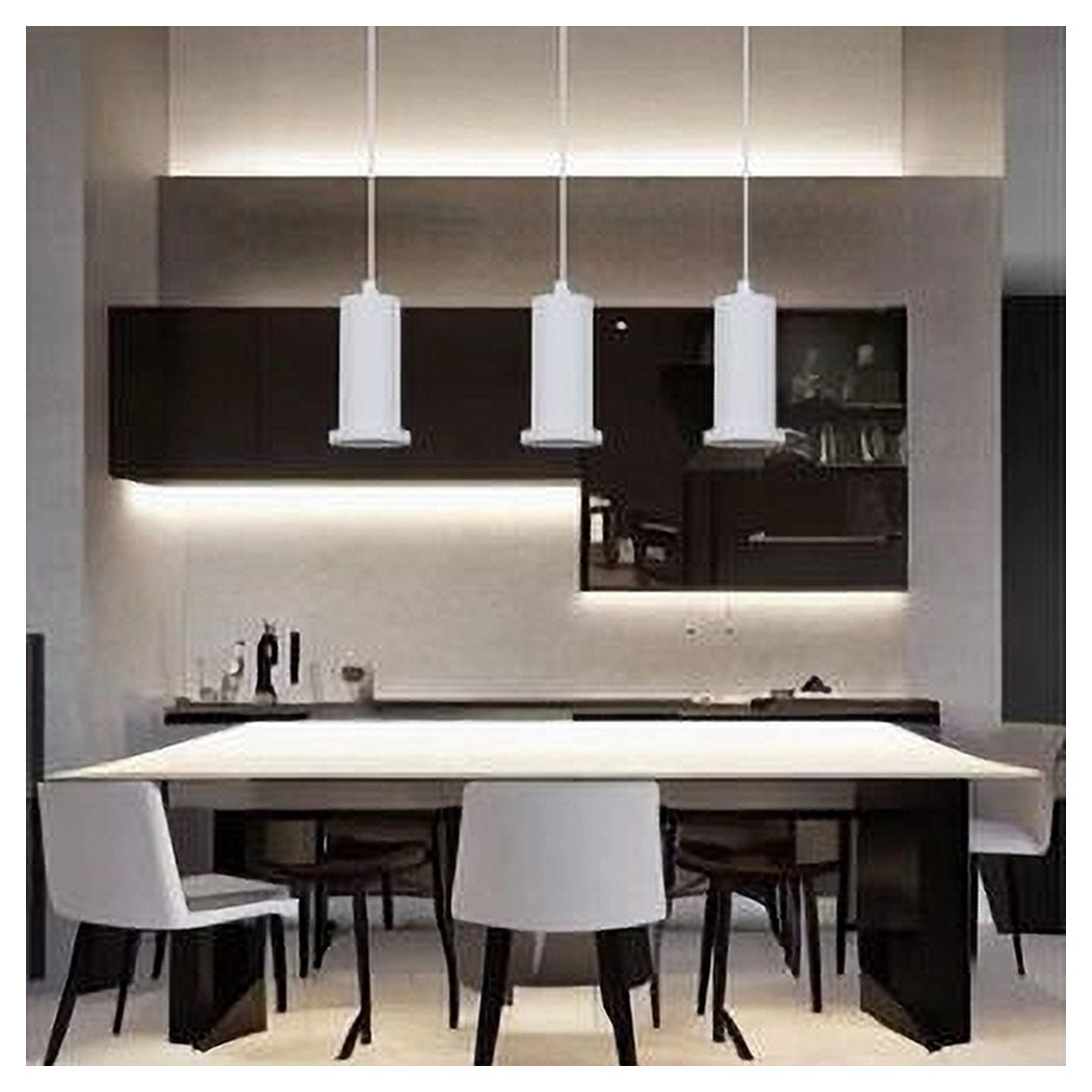 foto del prodotto trade shop lampadario a sospensione moderna contemporaneo bianco portalampada pendente e27 33832 