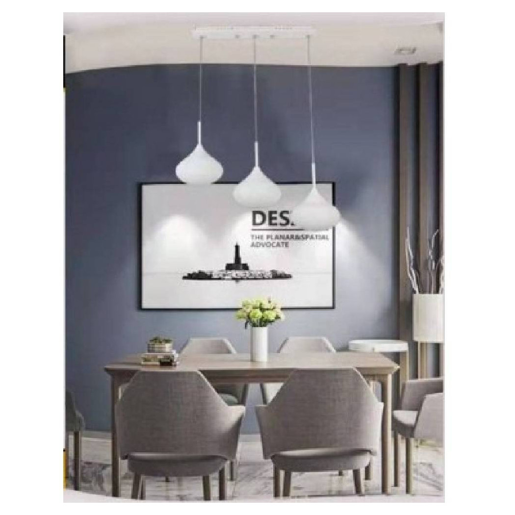 foto del prodotto trade shop lampadario da soffitto a sospensione design 3 gocce 36w 72w 3000k 6500k b03 