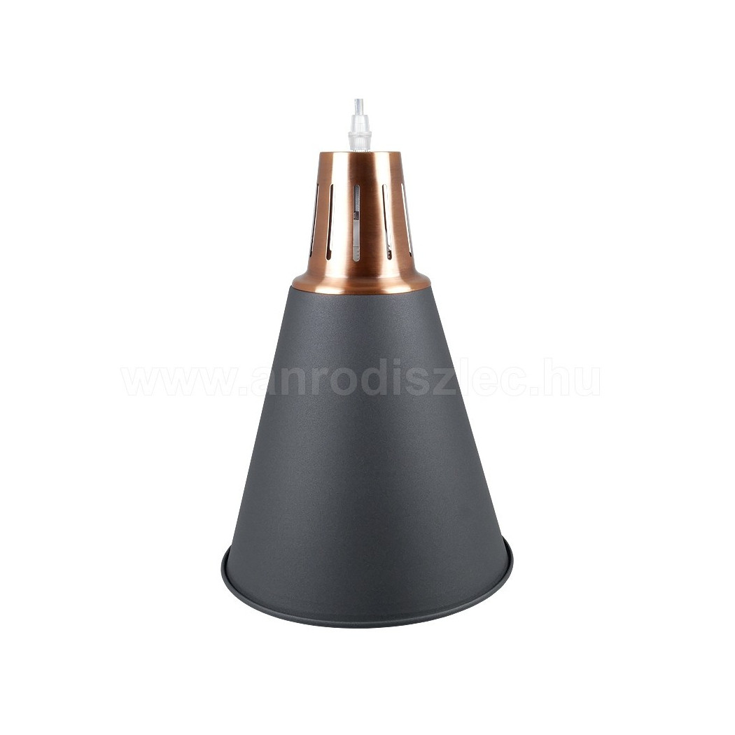 foto del prodotto trade shop lampadario pendente lampada a sospensione colore nero sabbia alluminio vt 7520 