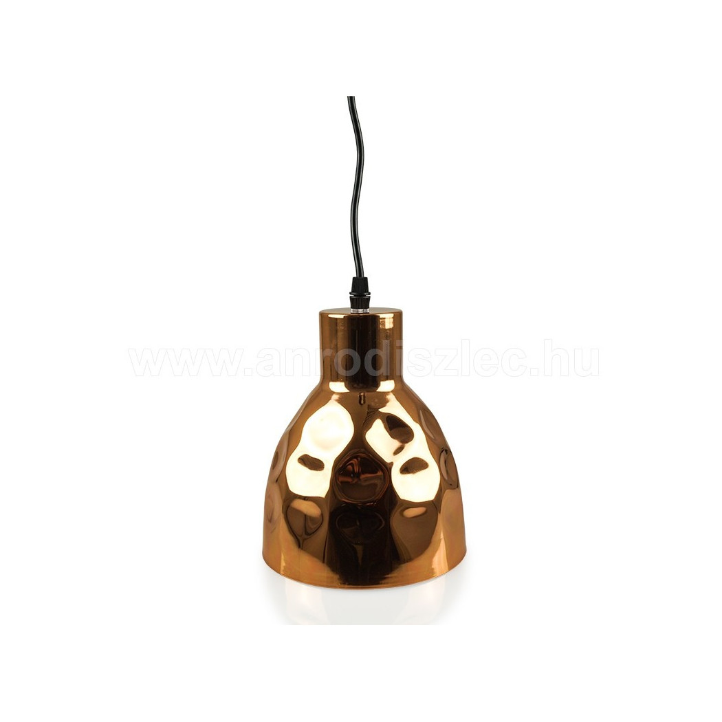 foto del prodotto trade shop lampadario pendente lampada a sospensione in metallo cono oro rosa rame vt 8150 