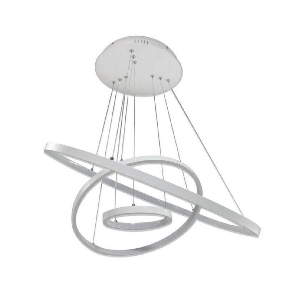 foto del prodotto trade shop lampadario sospensione 50w plafoniera pianeta lampada sospesa moderna 6500k b40 