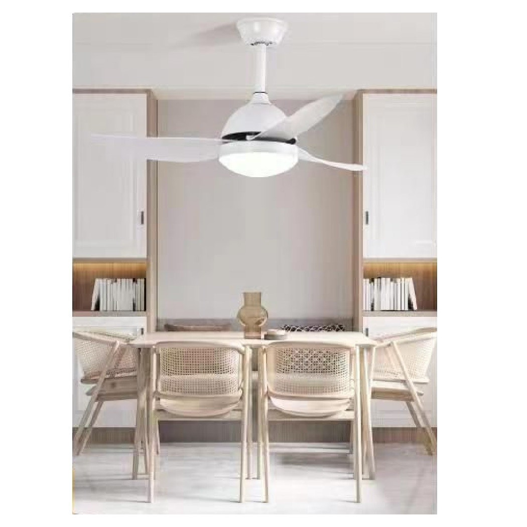 foto del prodotto trade shop lampadario ventilatore soffitto plafoniera moderna led 3 pale dimmerabile 60001 