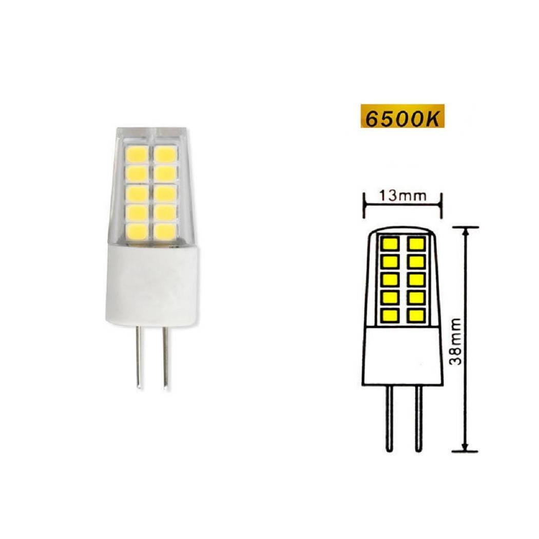 foto del prodotto trade shop lampadina g4 led smd 2,5 watt 12v luce fredda 6500k calda 3000k naturale 4000k bianco caldo 