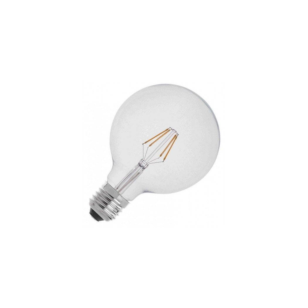foto del prodotto trade shop lampadina globo trasparente filamento a led attacco e27 6w luce calda v tac 