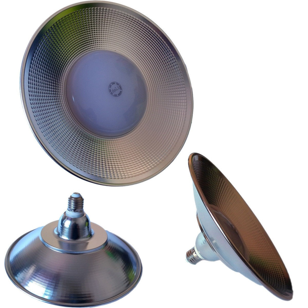 foto del prodotto trade shop lampadina lampada led 50w watt parabola industriale faro luce e27 6000k 