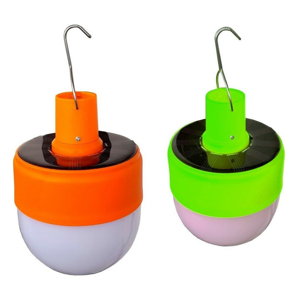 foto del prodotto trade shop lampadina lampada luce led lampada emergenza campeggio con pannello solare 