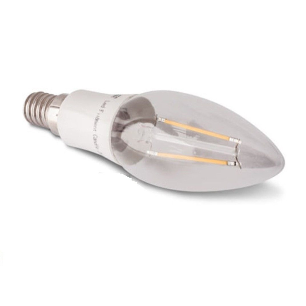 foto del prodotto trade shop lampadina led a candla attacco piccolo e14 4watt filamento effetto incandescenza 