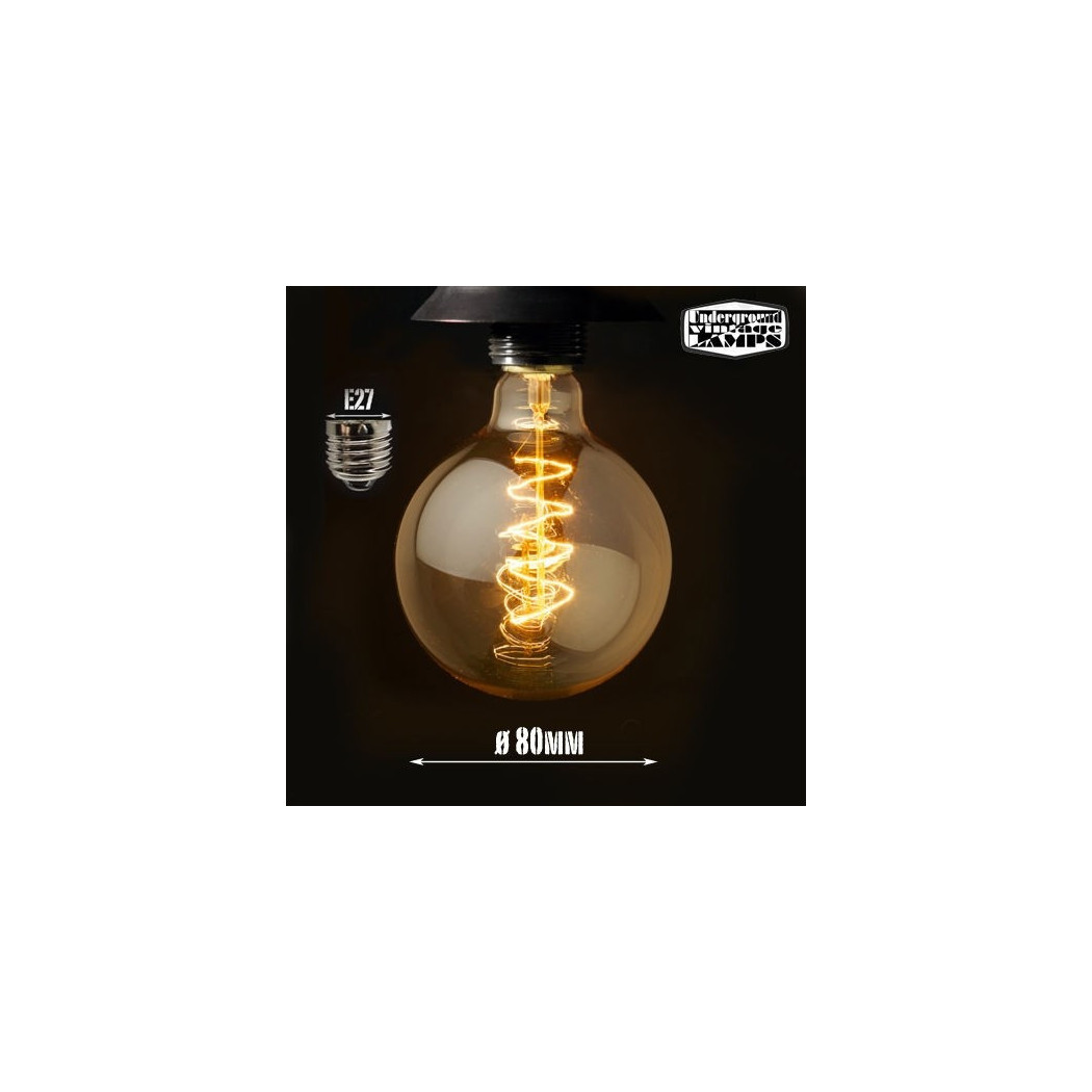 foto del prodotto trade shop lampadina led a filamento globo carbonio vintage decorativa attacco e27 4w 