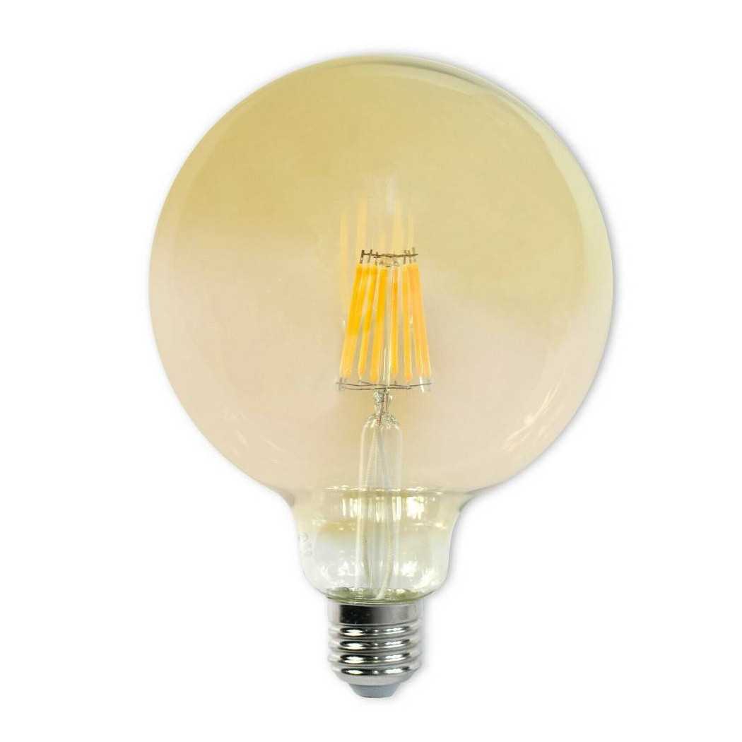 foto del prodotto trade shop lampadina led a filamento vintage 8 watt e27 globo g125 luce calda 3000k g125 oc 
