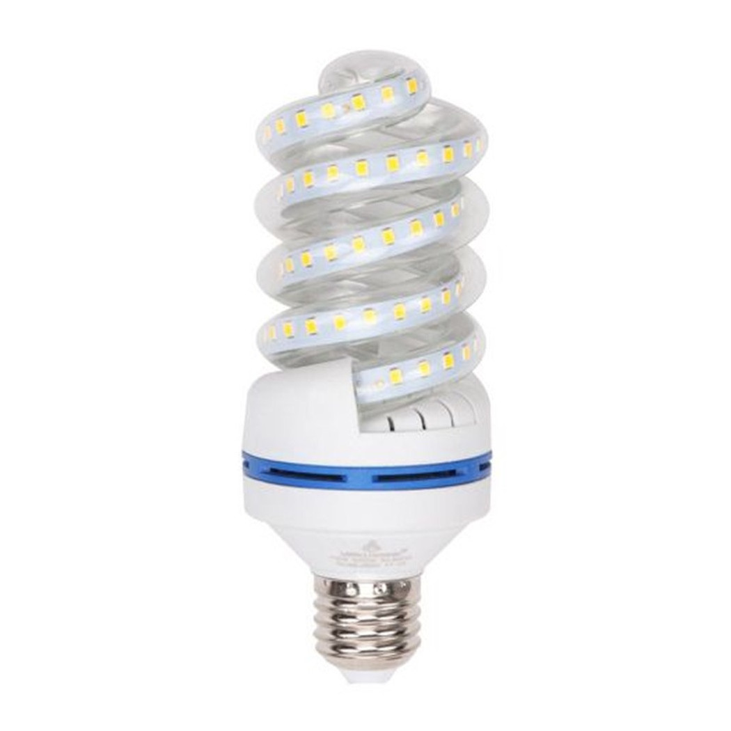 foto del prodotto trade shop lampadina led e27 15w 1425lm tortiglione vortice spirale luce naturale calda fredda bianco caldo 