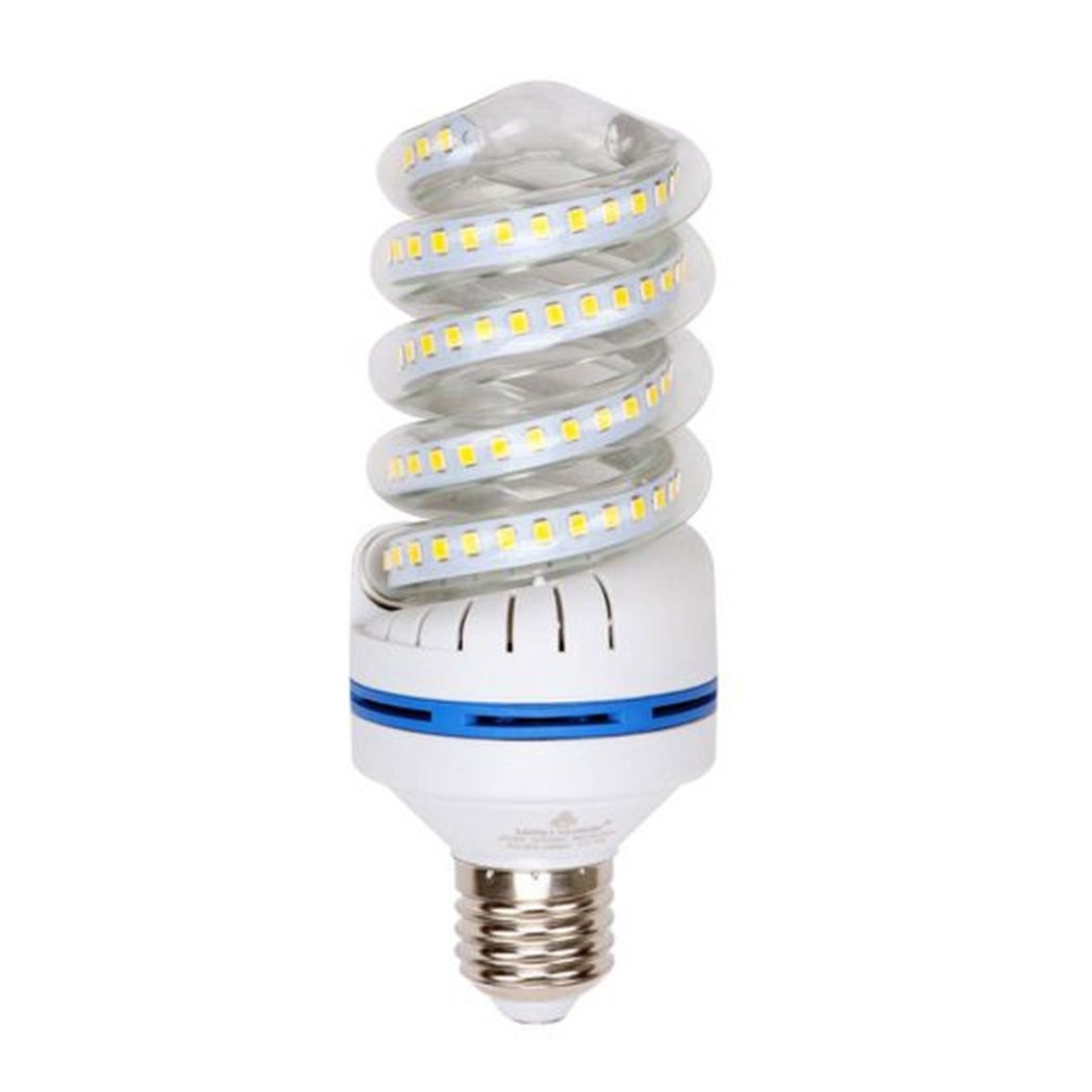 foto del prodotto trade shop lampadina led e27 20 watt 1900lm tortiglione vortice spirale luce naturale calda bianco caldo 