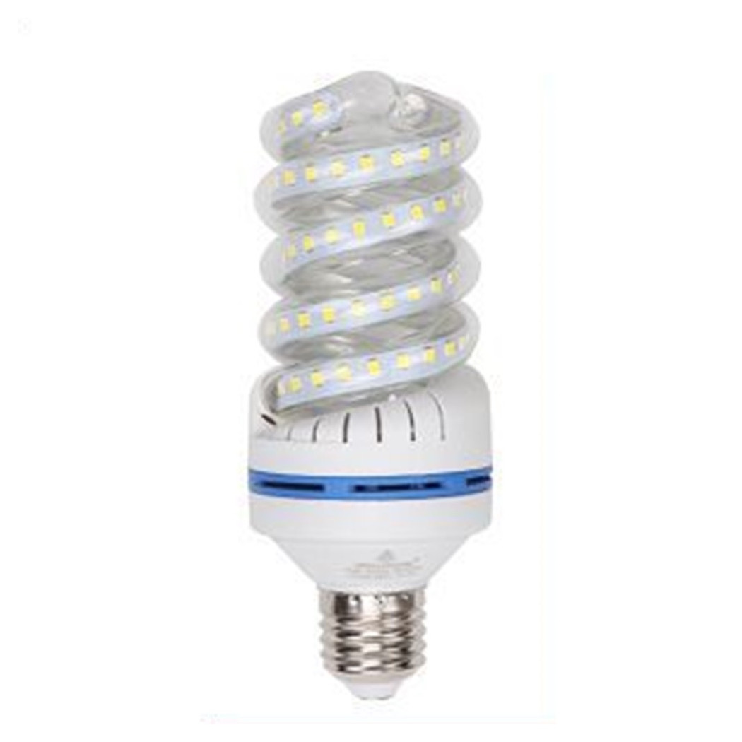 foto del prodotto trade shop lampadina led e27 24w 2280lm tortiglione vortice spirale luce naturale calda fredda bianco freddo 