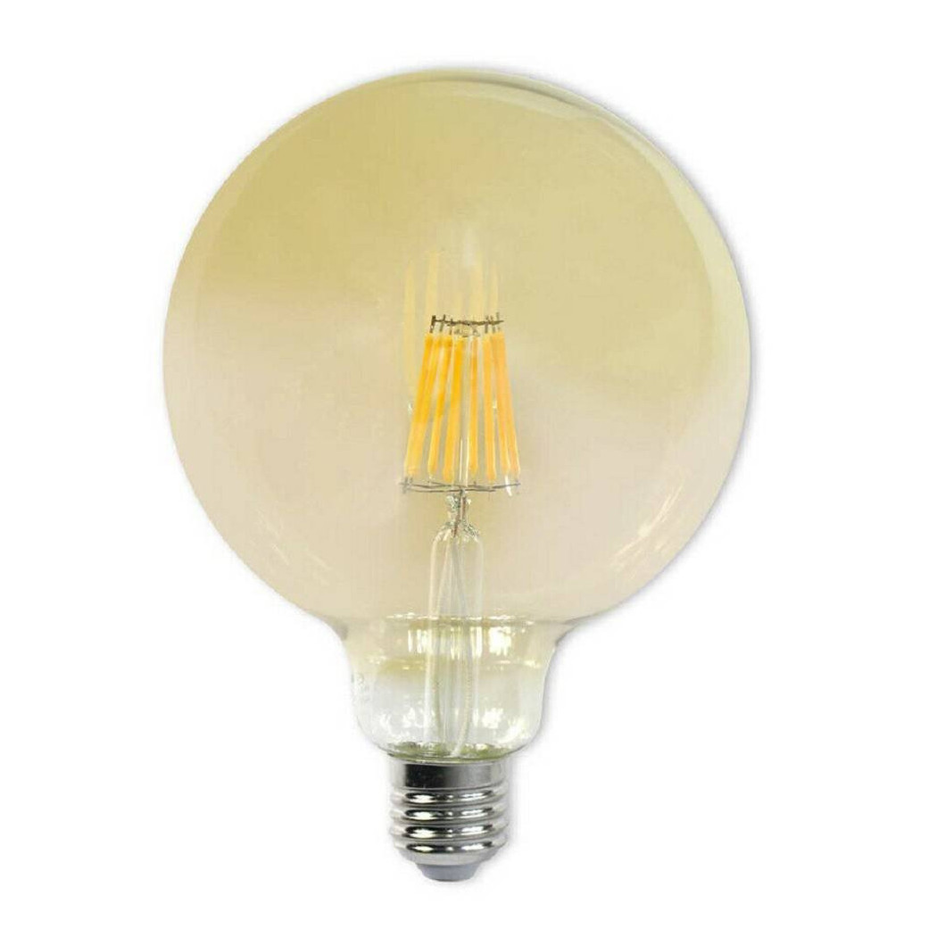 foto del prodotto trade shop lampadina led filamento vintage 12 w e27 ambrato globo g125 luce calda g125 o12c 