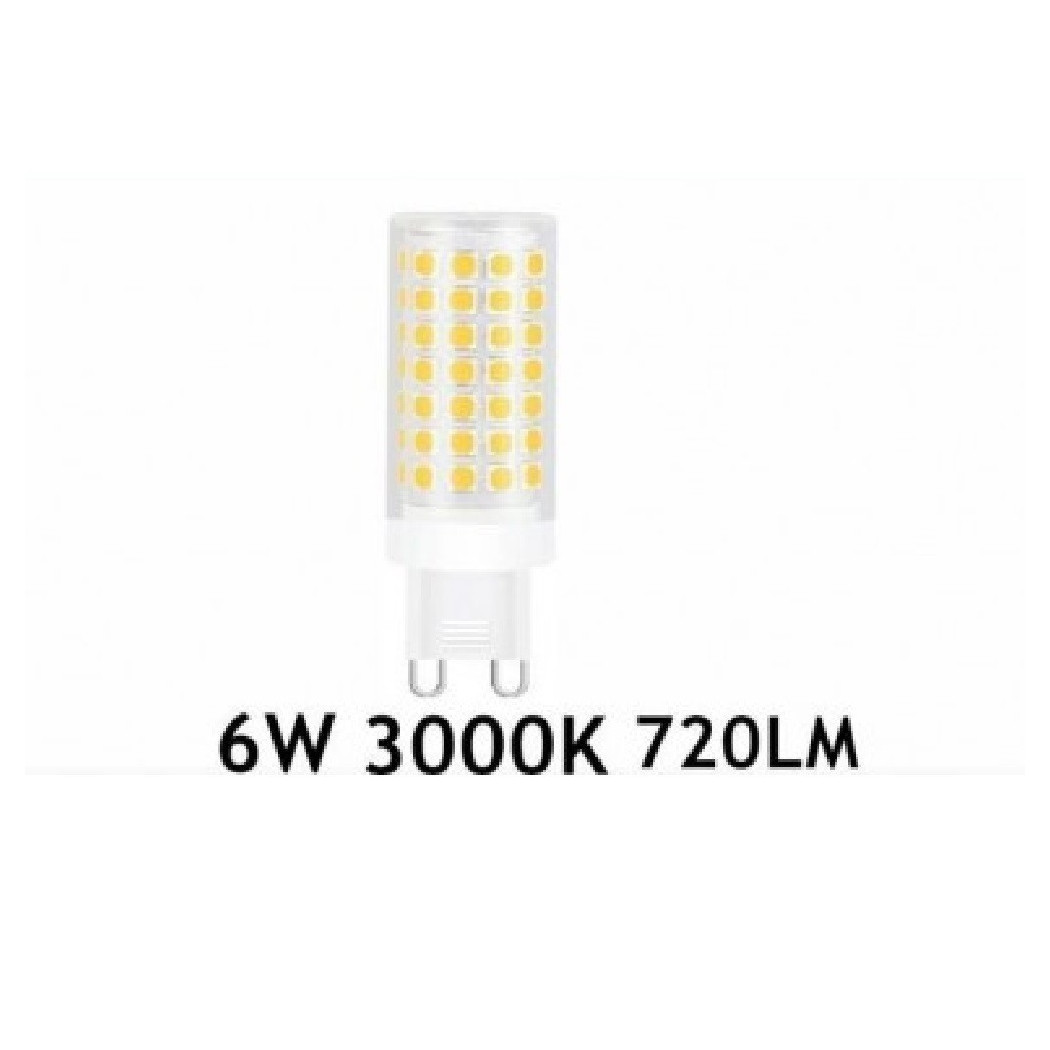 foto del prodotto trade shop lampadina led g9 6 watt 720lm luce calda 3000k naturale 4000k fredda 6500k bianco caldo 
