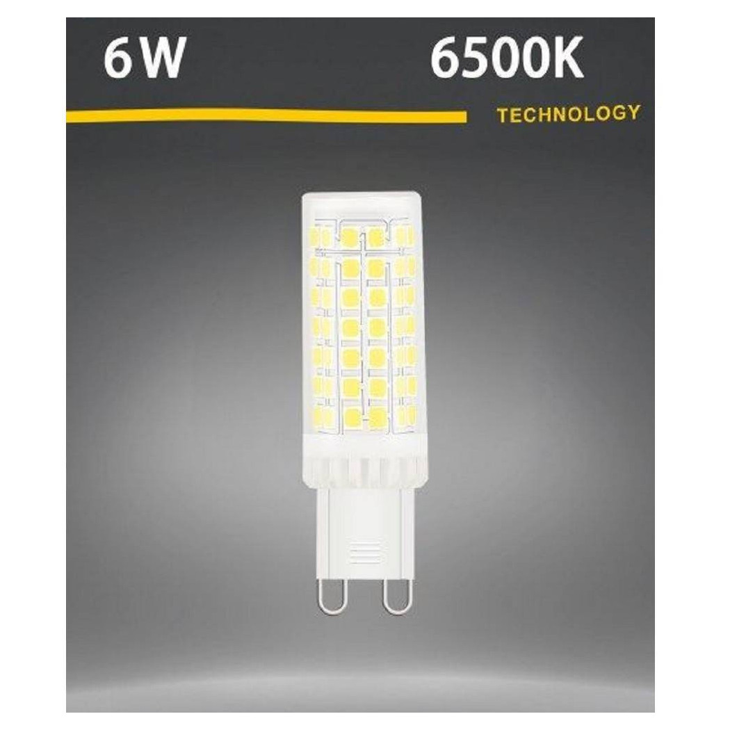 foto del prodotto trade shop lampadina led g9 spotlight 6watt tubolare luce fredda naturale calda 650lm g9 6w bianco freddo 