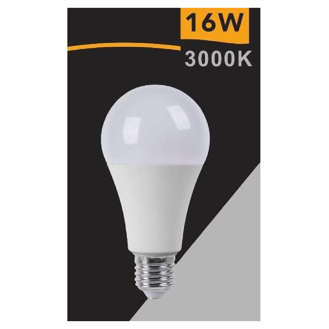 foto del prodotto trade shop lampadina led globo e27 16w luce fredda 6500k calda 3000k naturale 4000k a70 16w bianco caldo 
