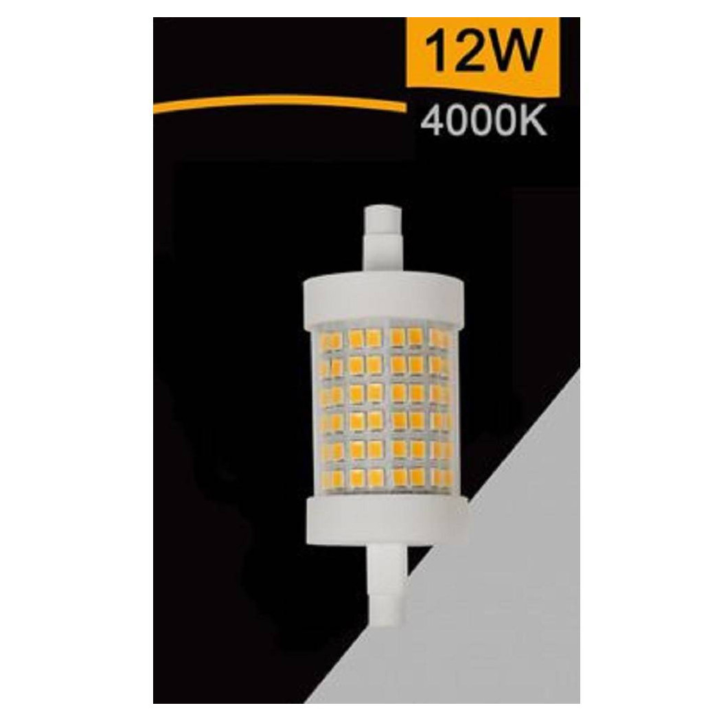 foto del prodotto trade shop lampadina led r7s 12 watt 1320 lumen luce 3000k 6500k 4000k sparac r7s 12w 002 bianco naturale 